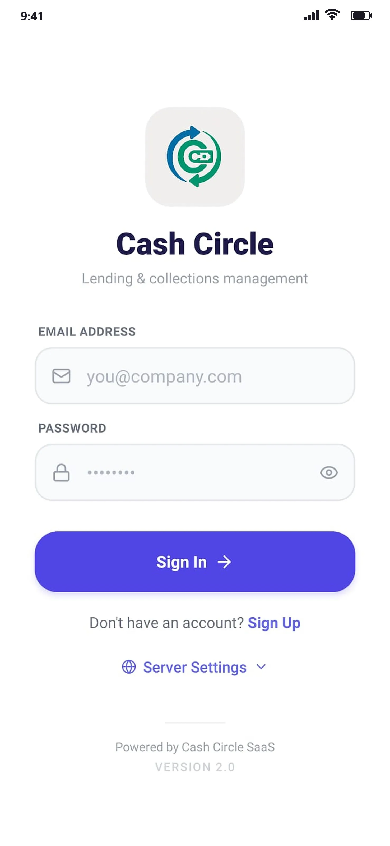 CashCircle app screen 1