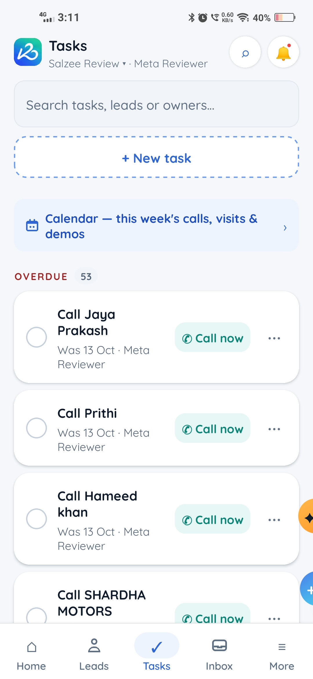 Salzee app screen