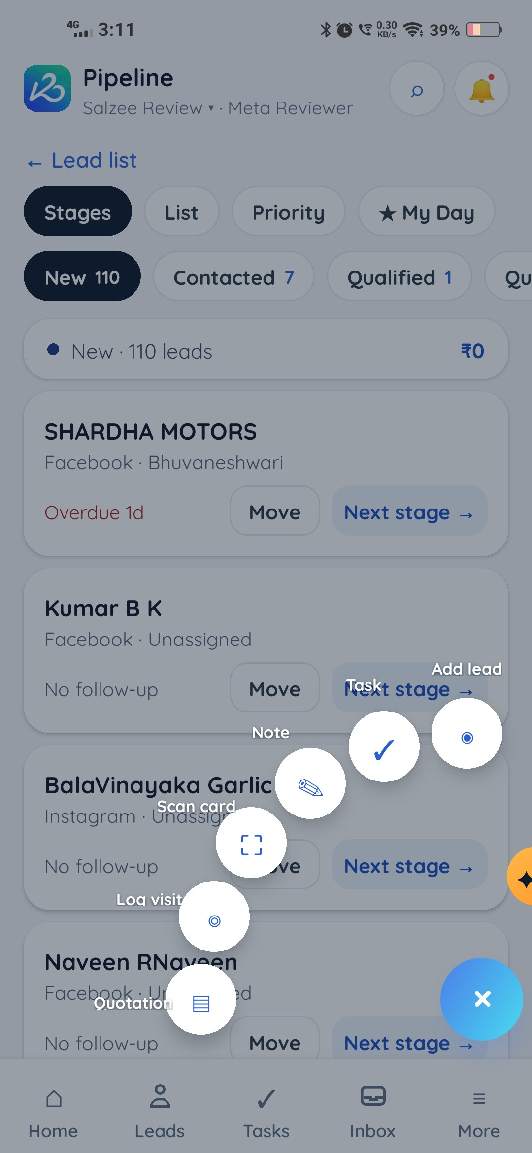 Salzee app screen